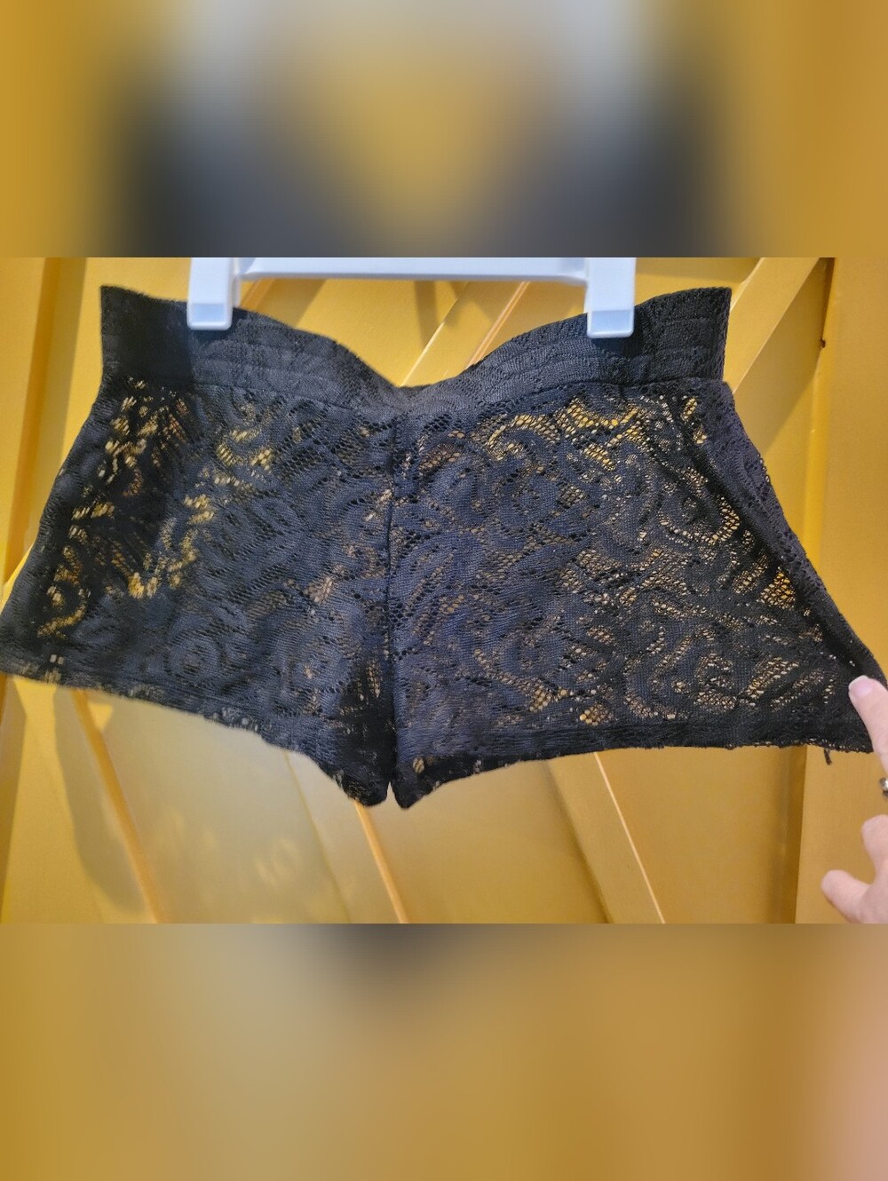 OP Black Lace Knit Bottoms